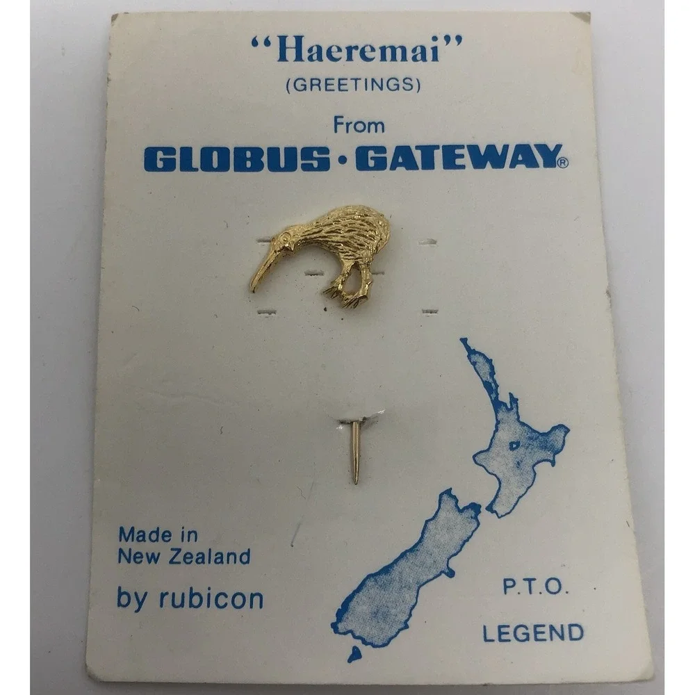 Designer New‎ Zealand Souvenir Lapel Pin Tie Pin Kiwi Bird Pin Brooch New